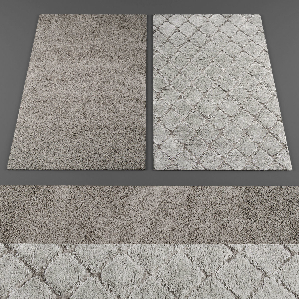 Rugs collection 199 Low-poly 3D model_2