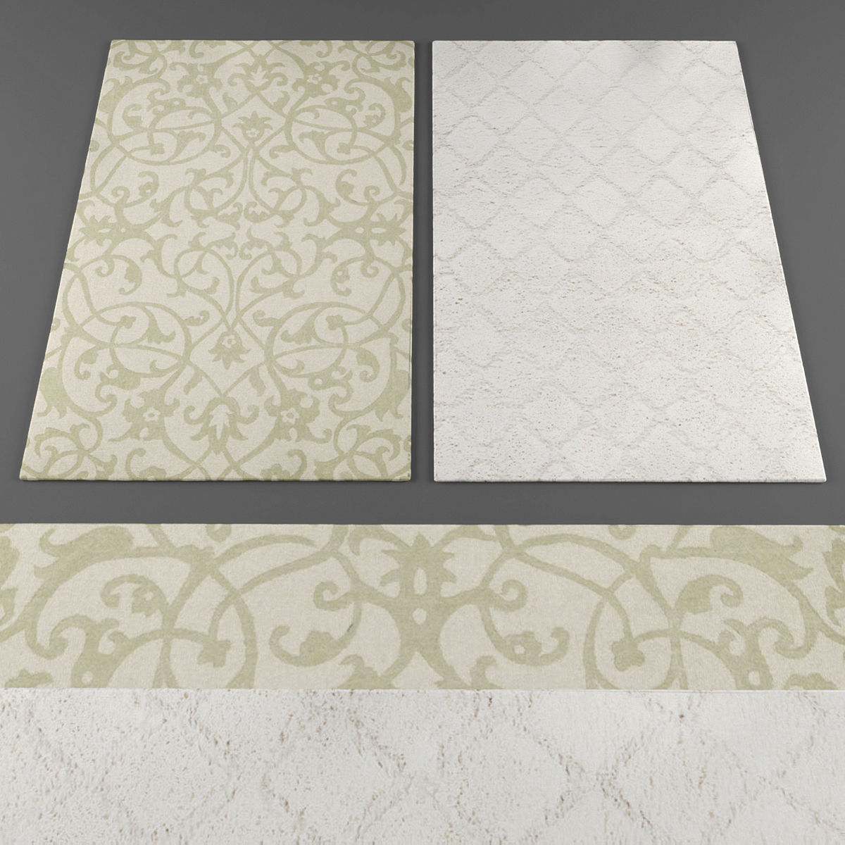 Rugs collection 199 Low-poly 3D model_1