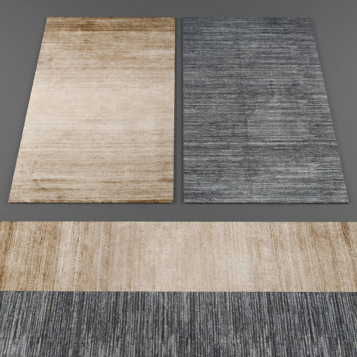 Rugs collection 200 Low-poly 3D model_2