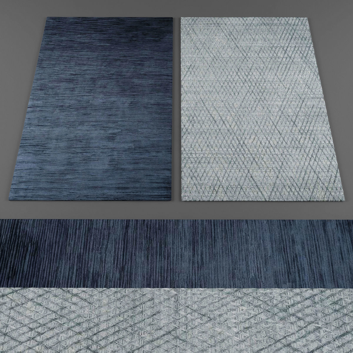 Rugs collection 200 Low-poly 3D model_1