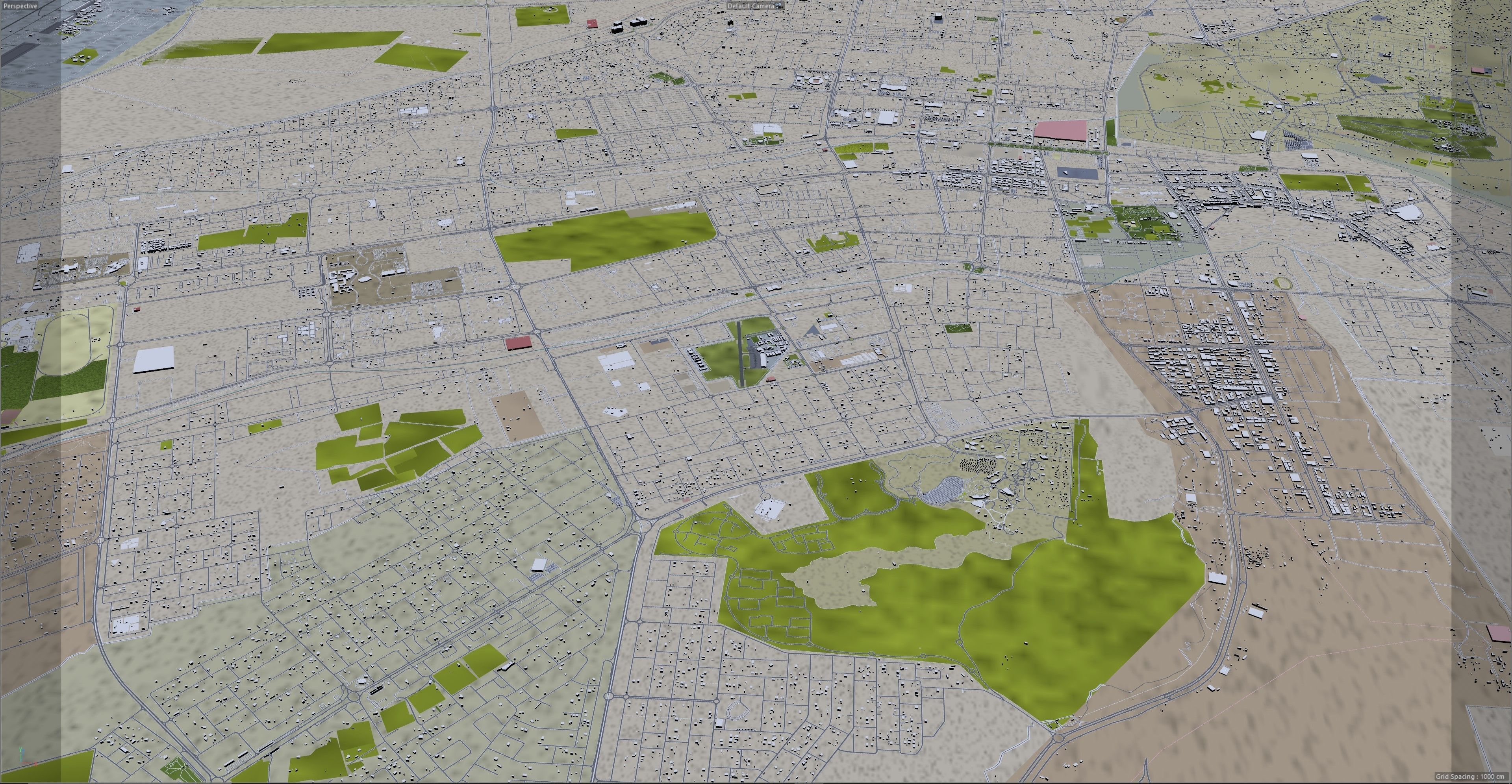 Al Ain UAE 65 km Low-poly 3D model_13