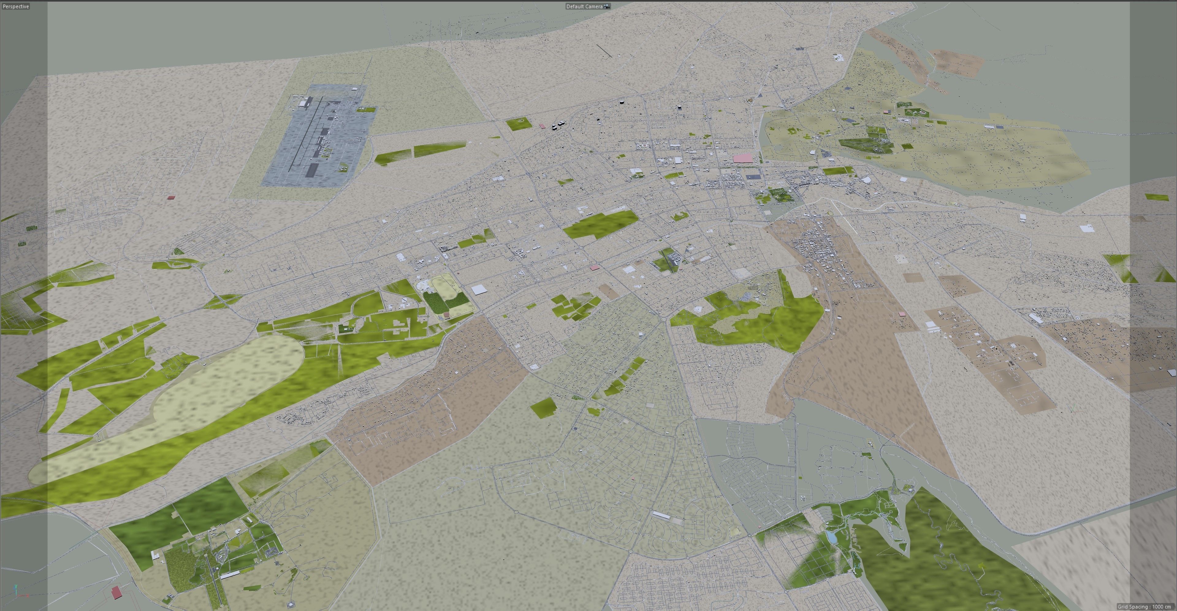 Al Ain UAE 65 km Low-poly 3D model_14