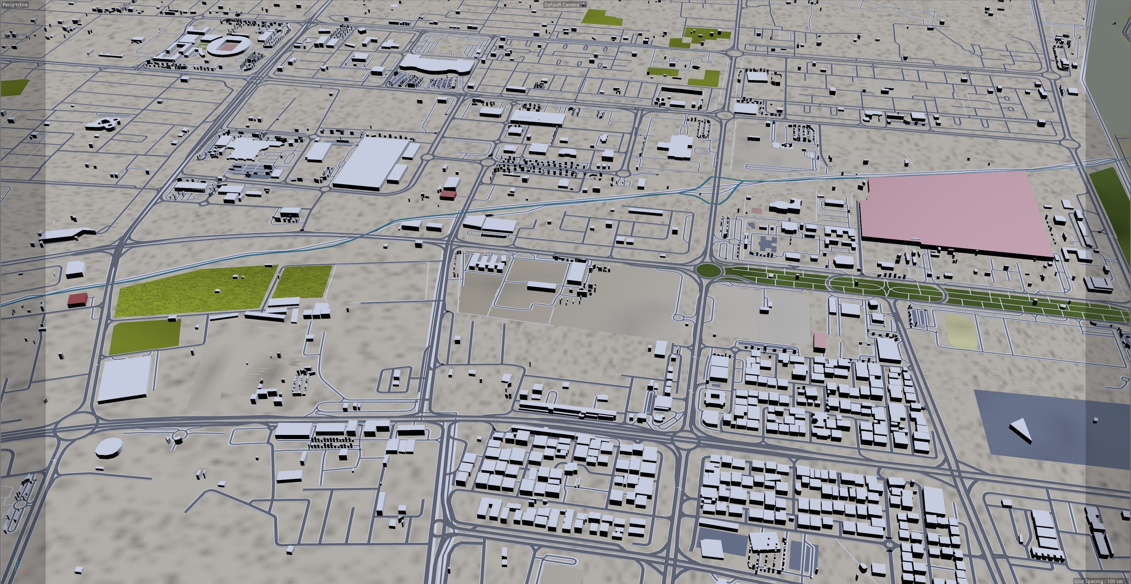 Al Ain UAE 65 km Low-poly 3D model_10