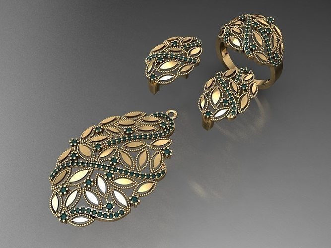 Z54- Diamond set 3D print model