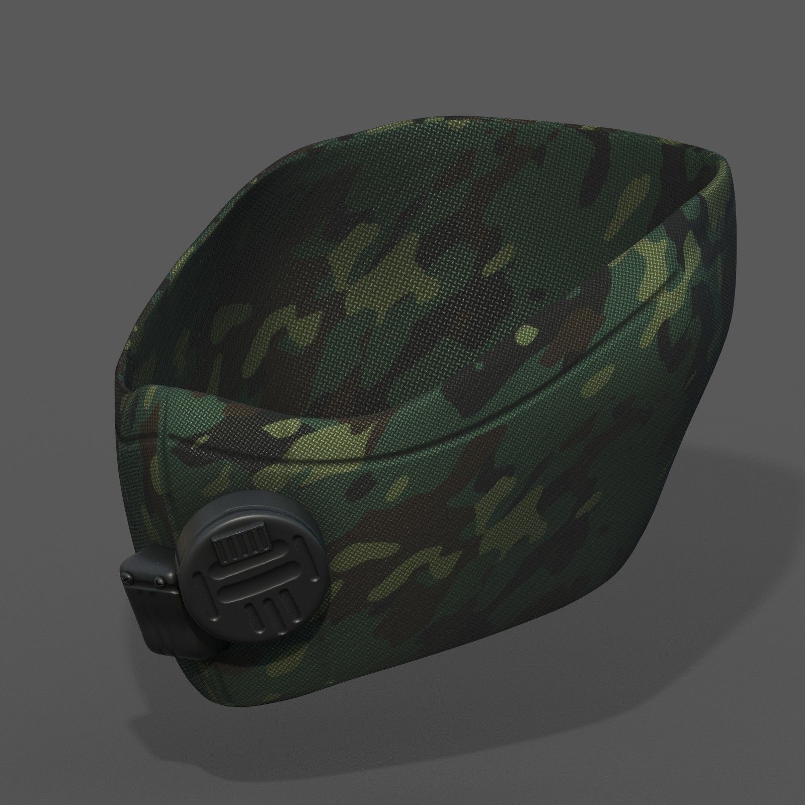 Gas mask respirator scifi futuristic 3D model_3