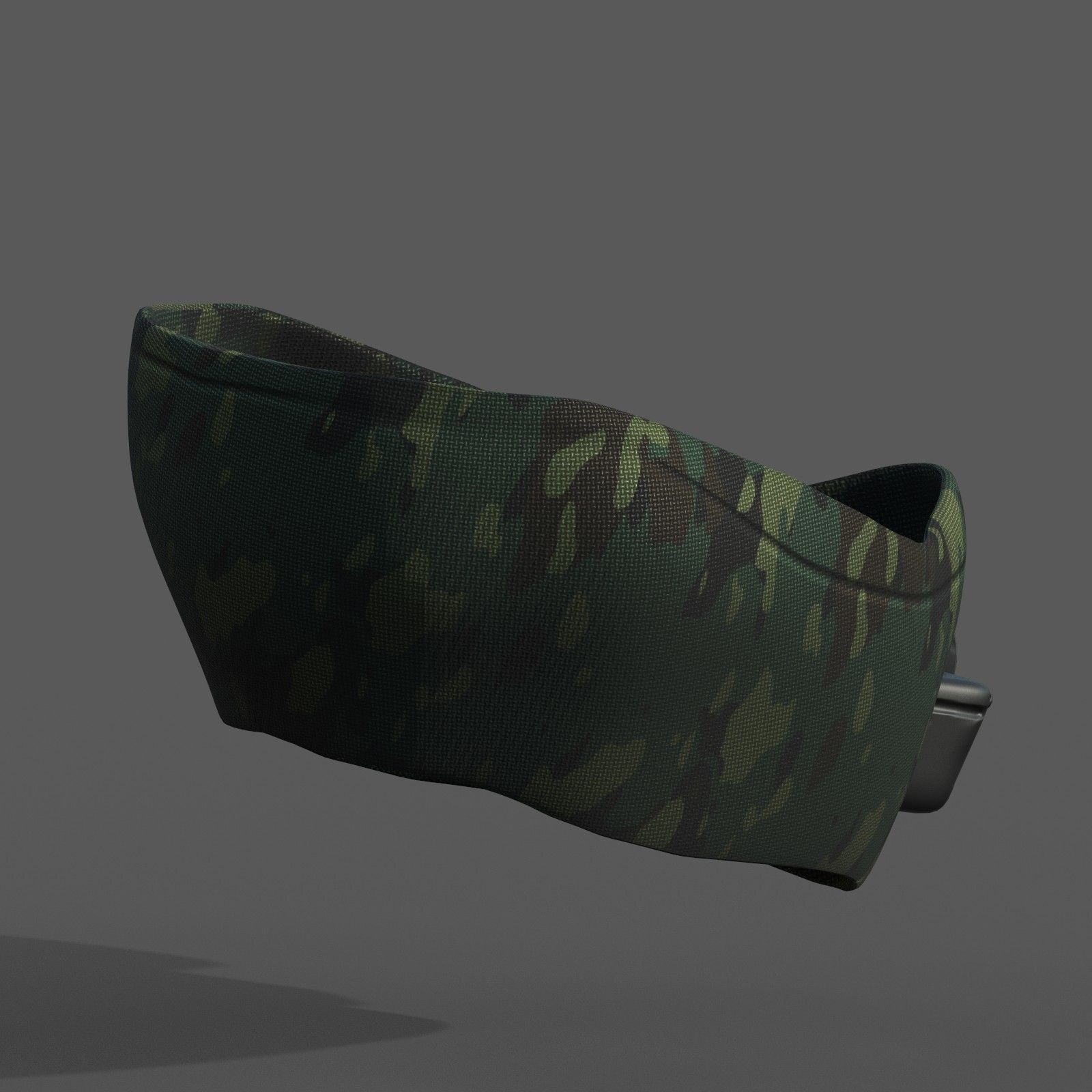 Gas mask respirator scifi futuristic 3D model_9