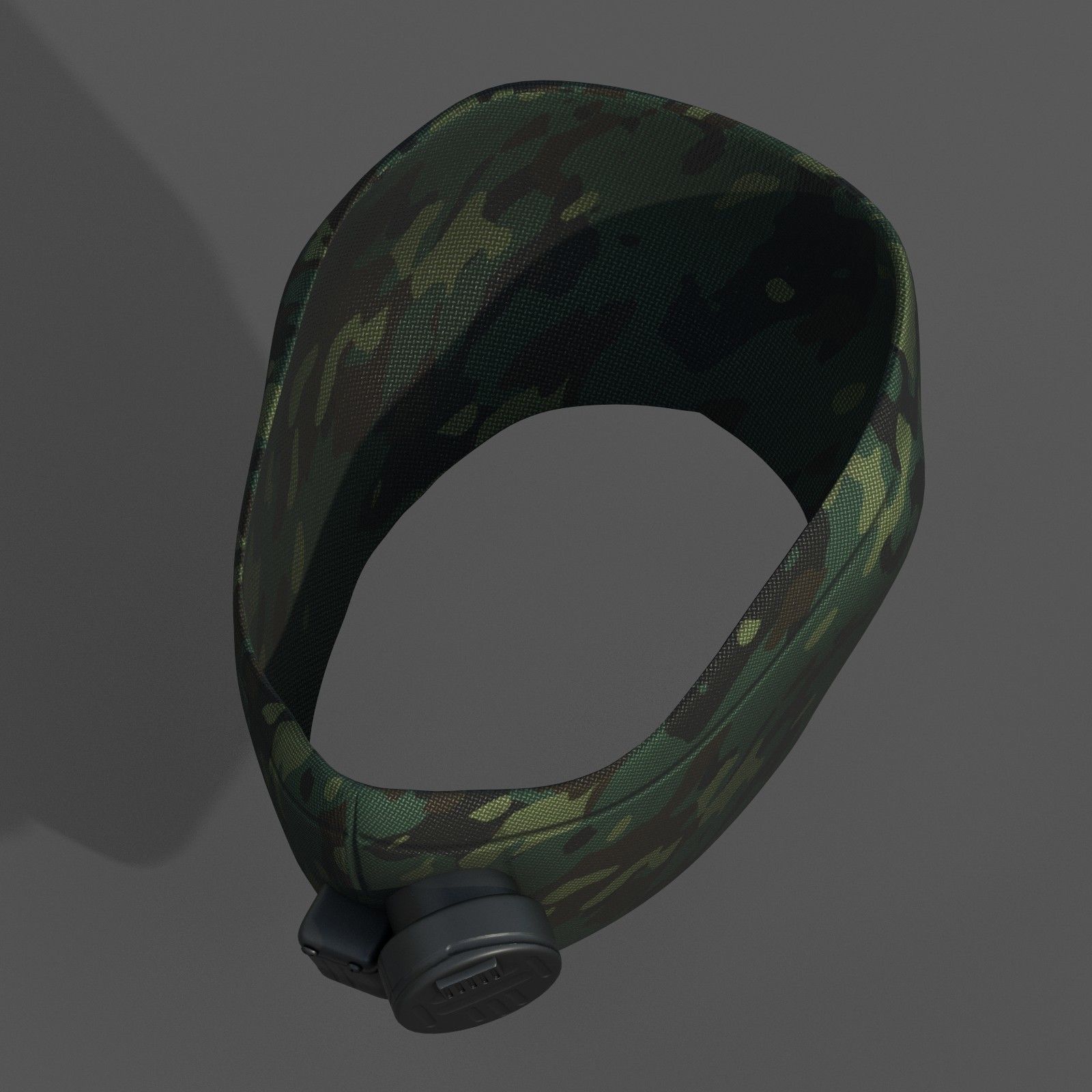 Gas mask respirator scifi futuristic 3D model_6