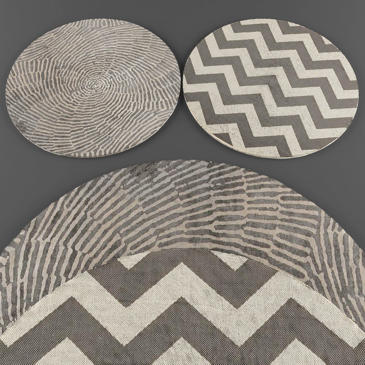 Rugs collection 202 Low-poly 3D model_2