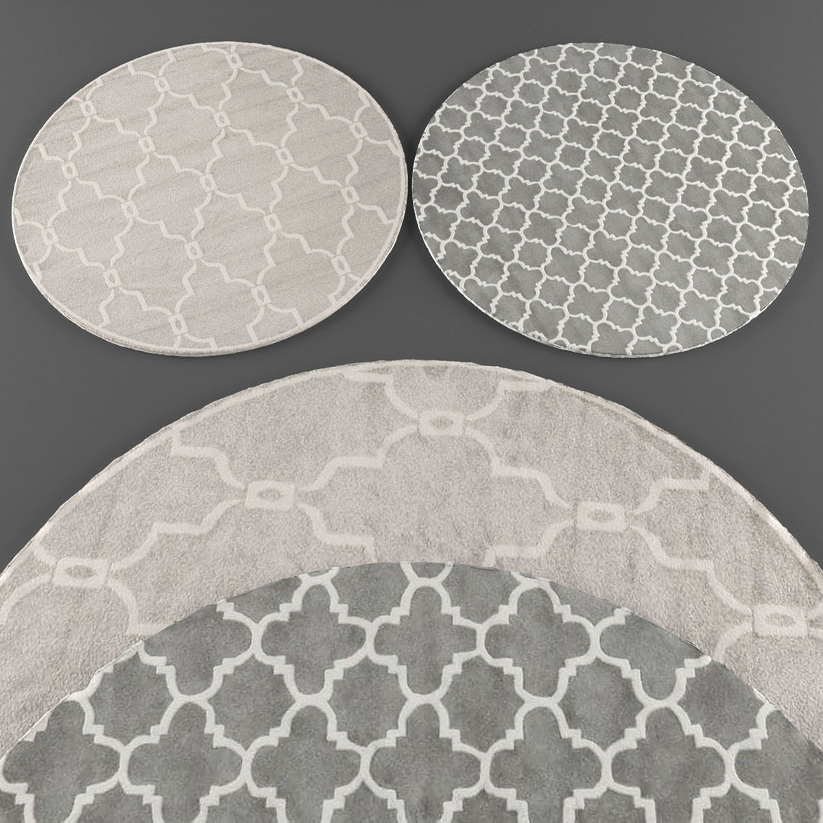 Rugs collection 202 Low-poly 3D model_1