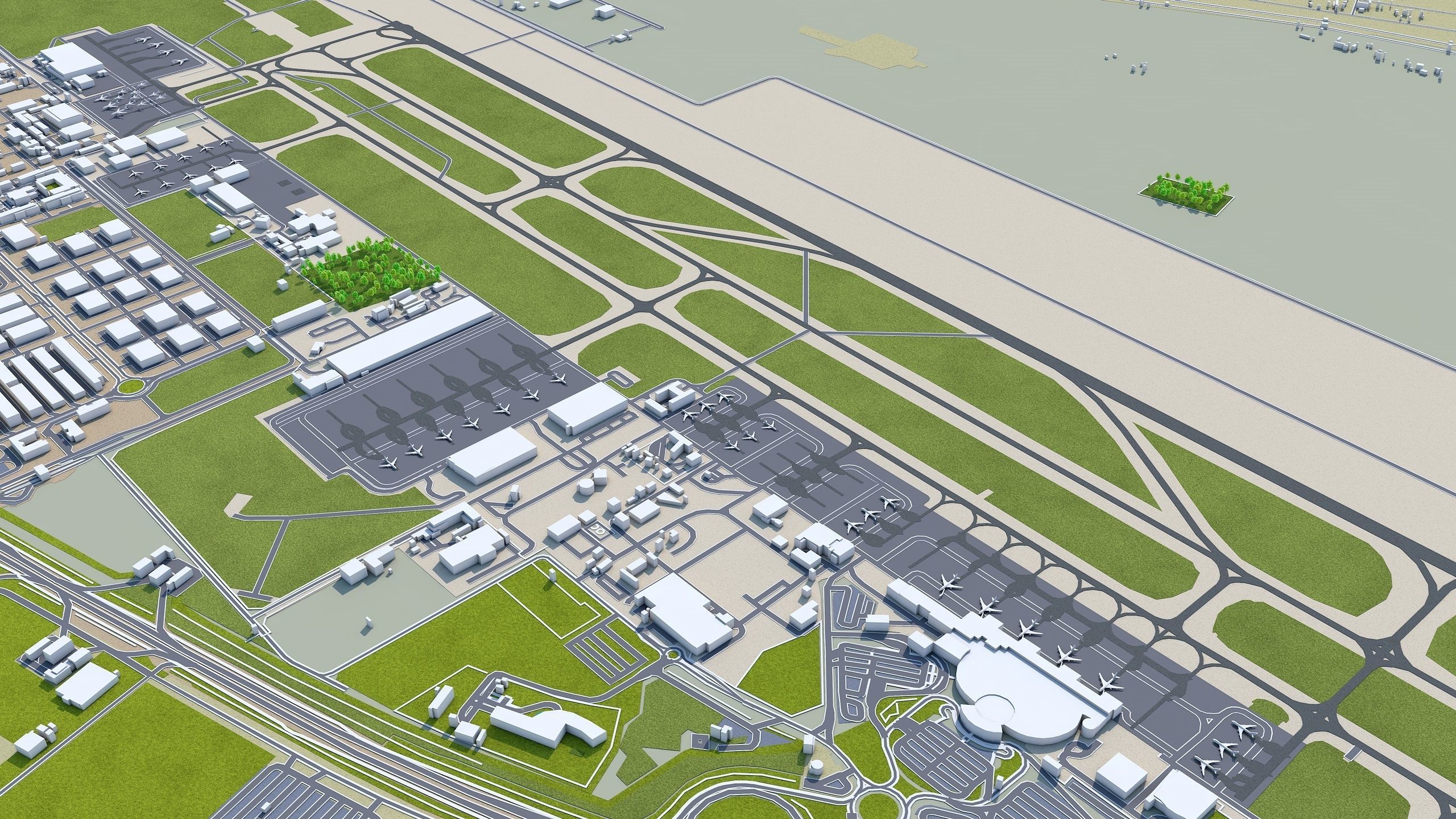 Ajman UAE 40km Low-poly 3D model_8