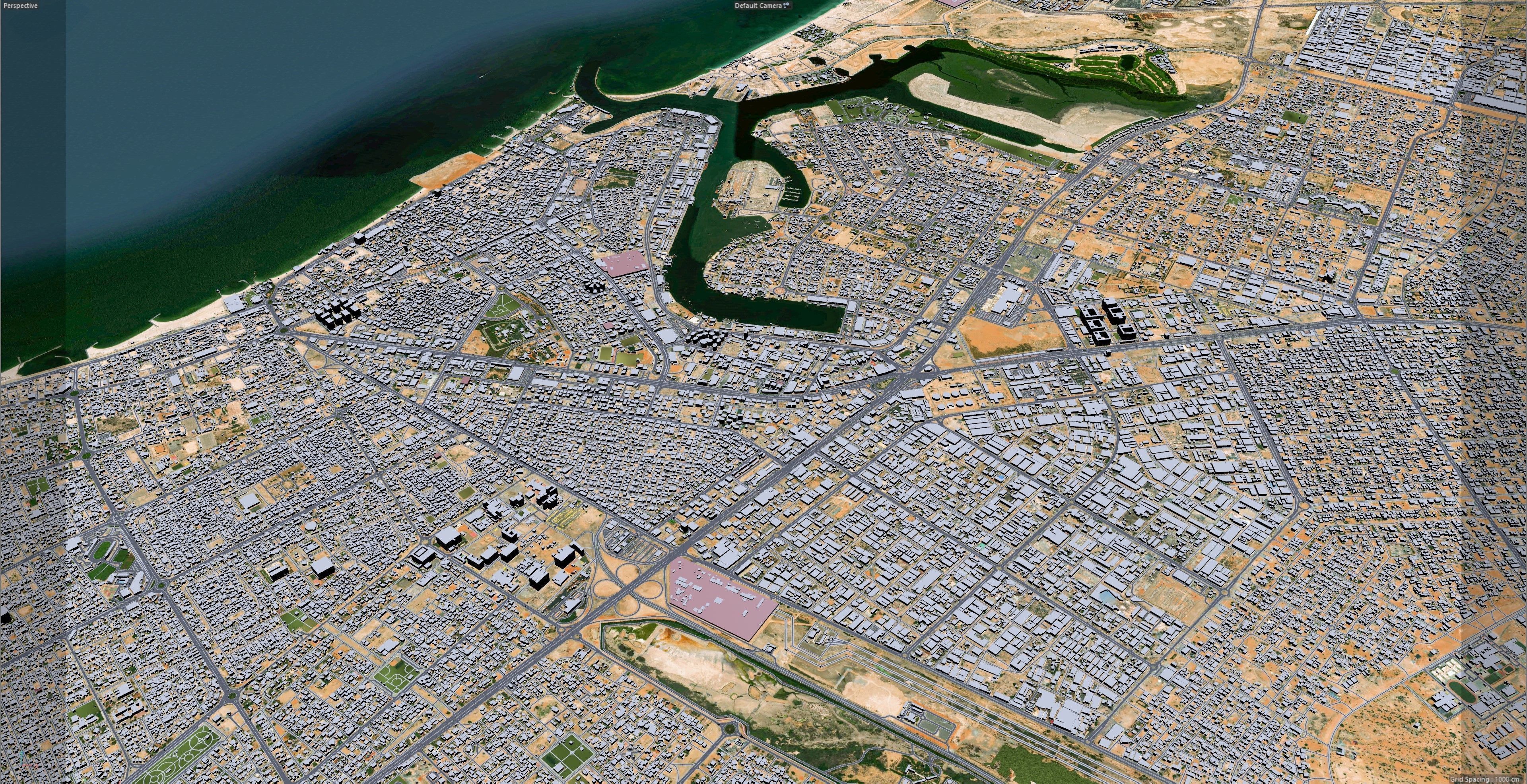 Ajman UAE 40km Low-poly 3D model_17