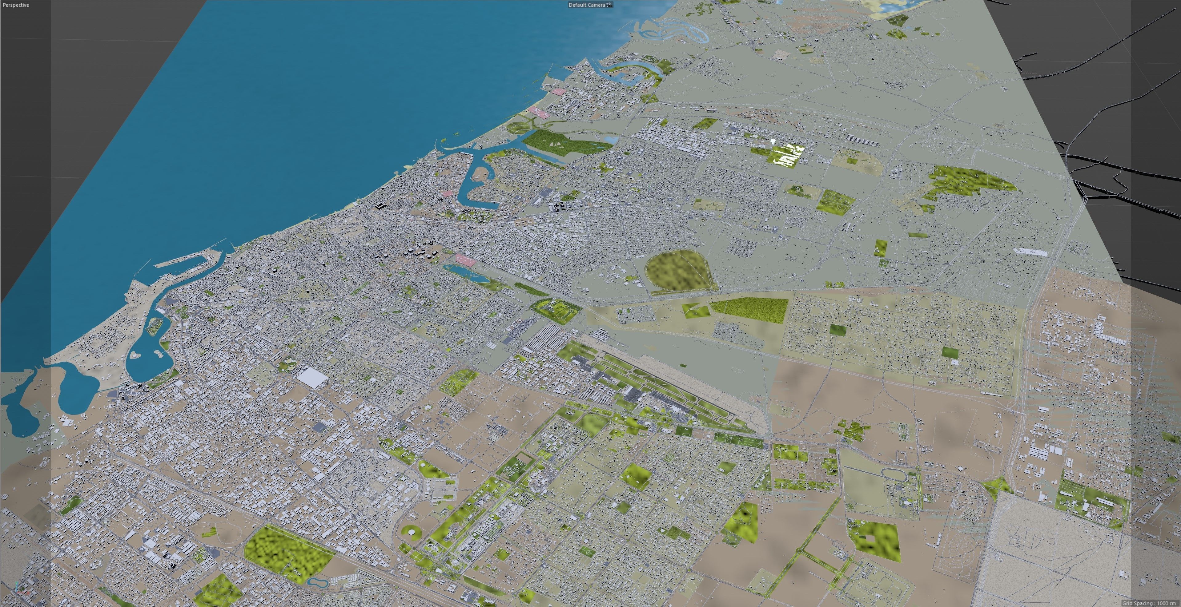Ajman UAE 40km Low-poly 3D model_13
