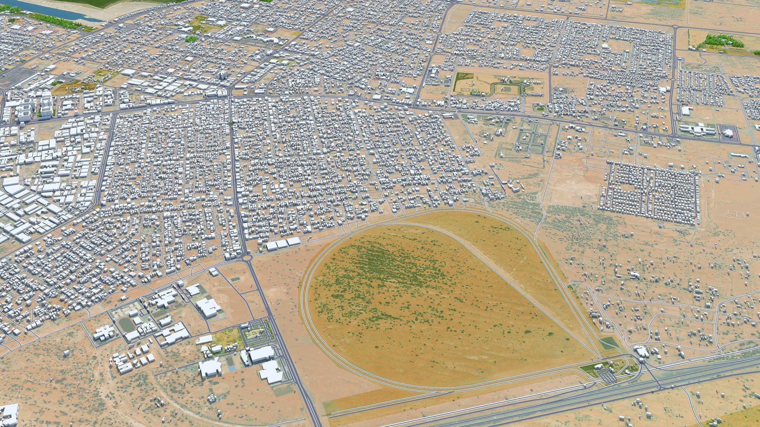 Ajman UAE 40km Low-poly 3D model_11
