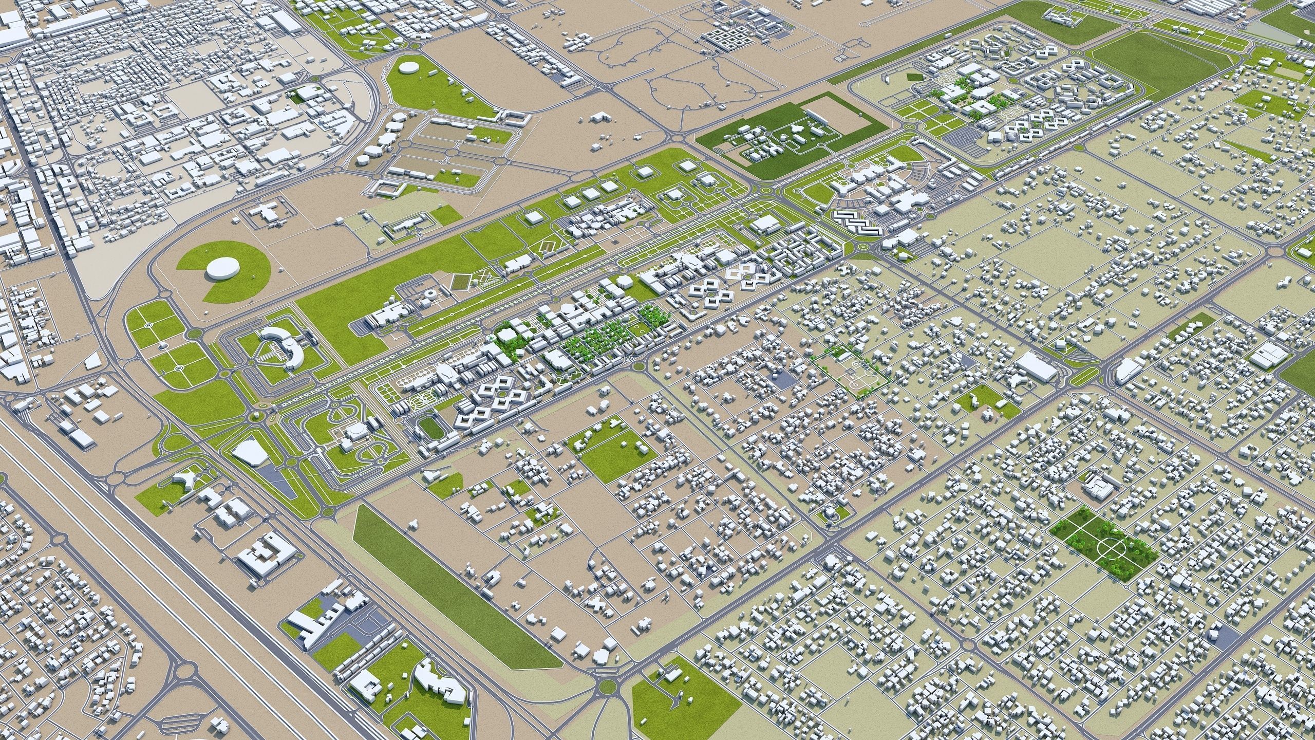 Ajman UAE 40km Low-poly 3D model_9