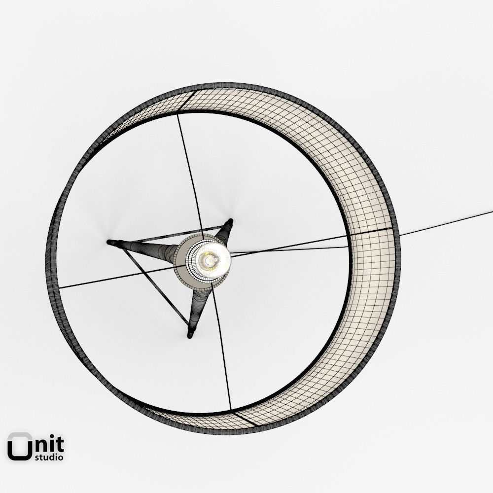 Mid-Century Tripod Floor Lamp by West Elm 3D model_8