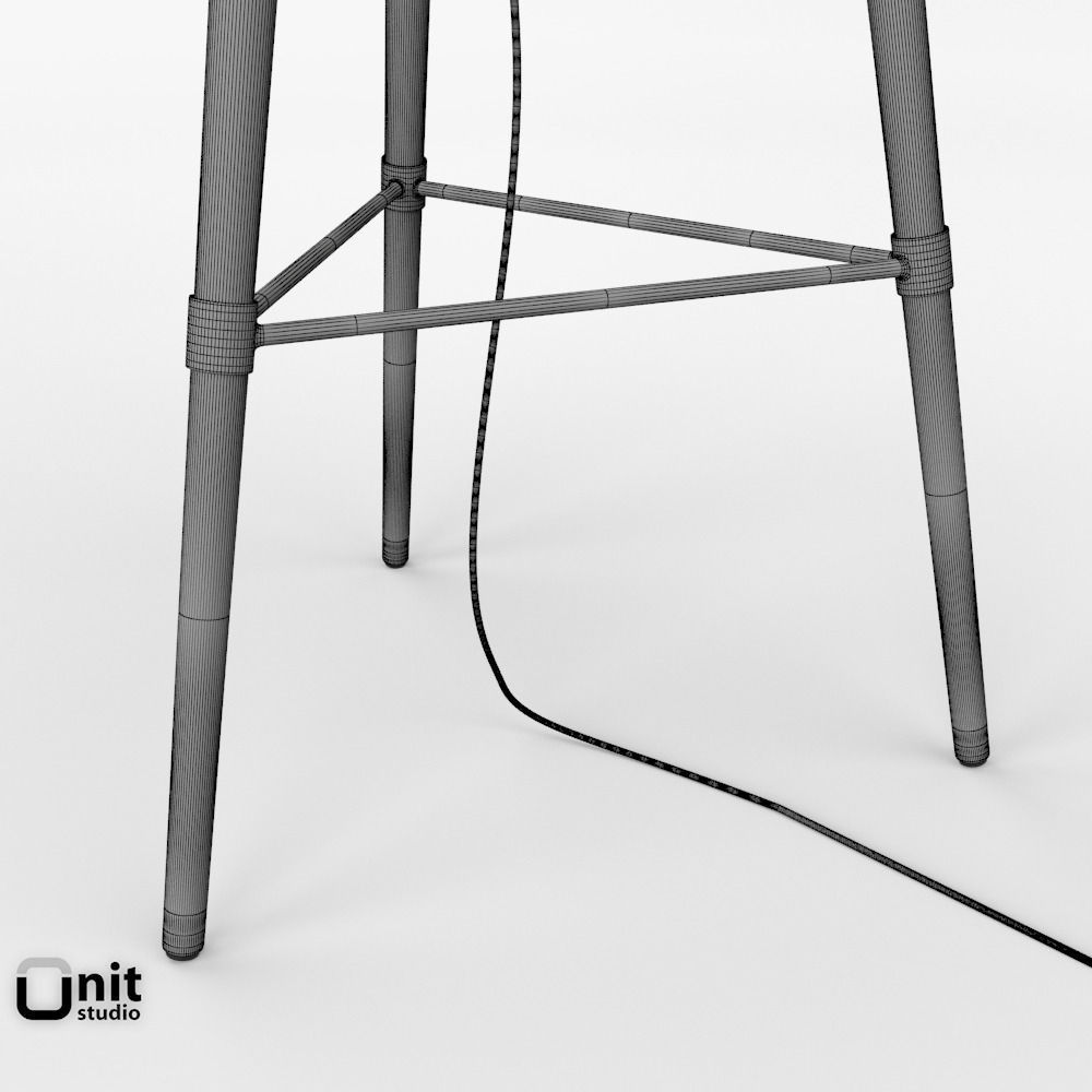 Mid-Century Tripod Floor Lamp by West Elm 3D model_10