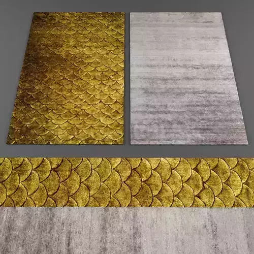 Rugs collection 203 Low-poly 3D model