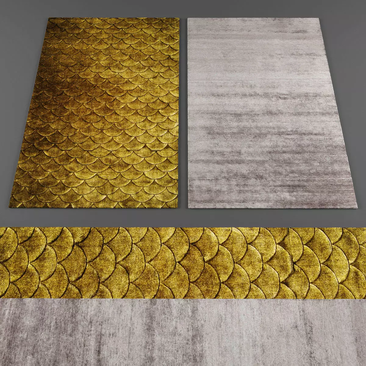 Rugs collection 203 Low-poly 3D model_0