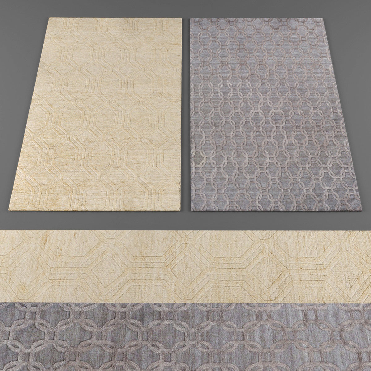 Rugs collection 203 Low-poly 3D model_1