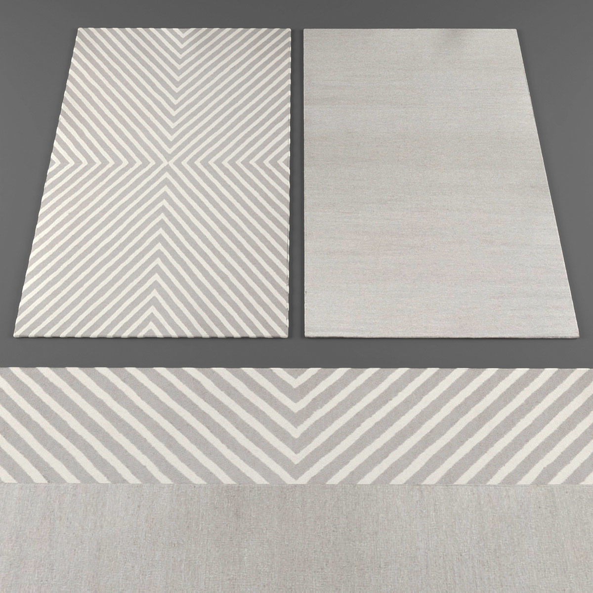 Rugs collection 204 Low-poly 3D model_1