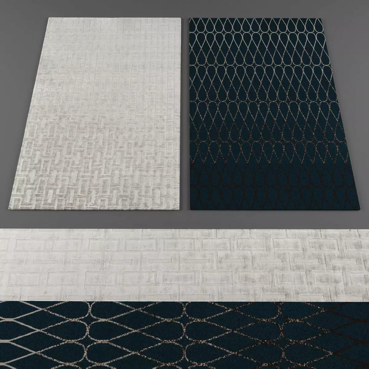 Rugs collection 205 Low-poly 3D model_0