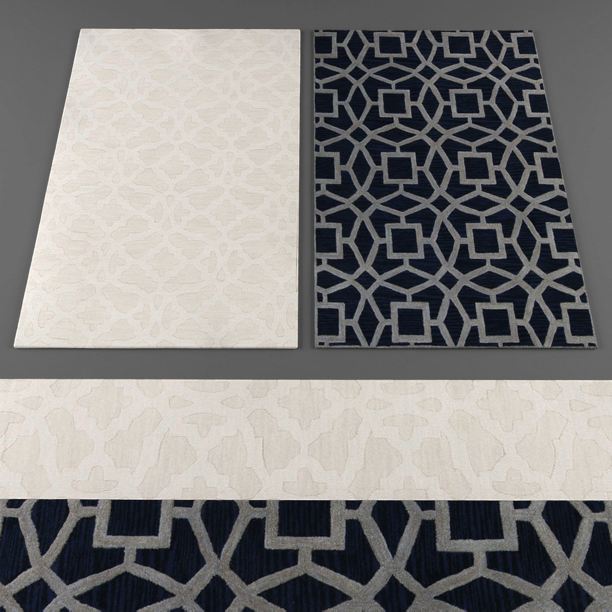 Rugs collection 205 Low-poly 3D model_1