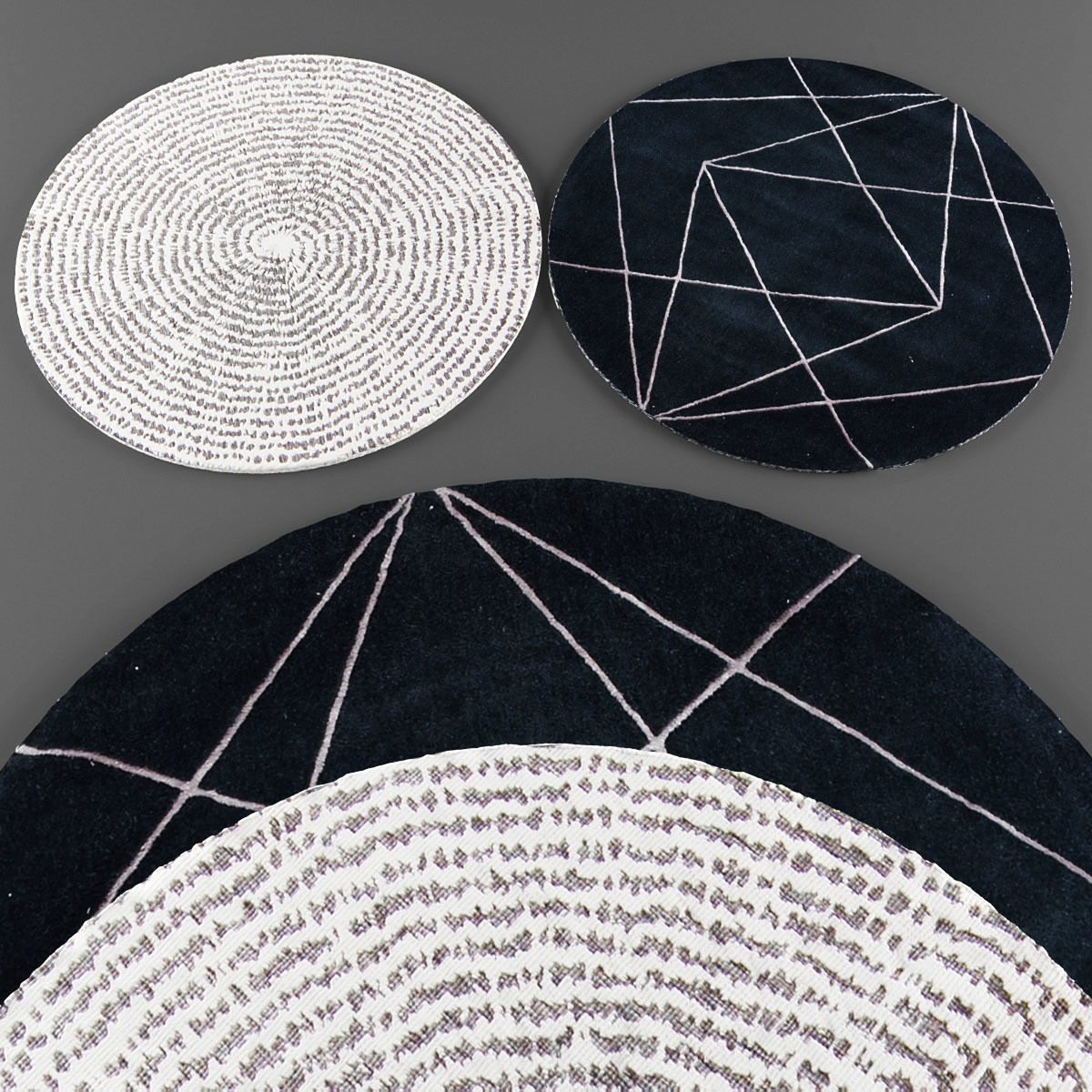 Rugs collection 206 Low-poly 3D model_2