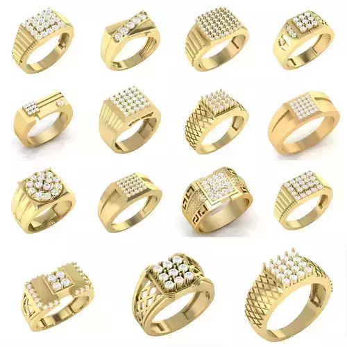 CNGR GENTS RING COLLECTION  30 PCS