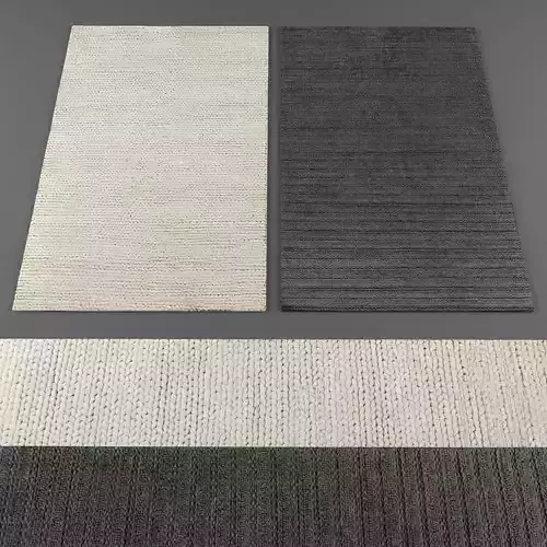 Rugs collection 207 Low-poly 3D model