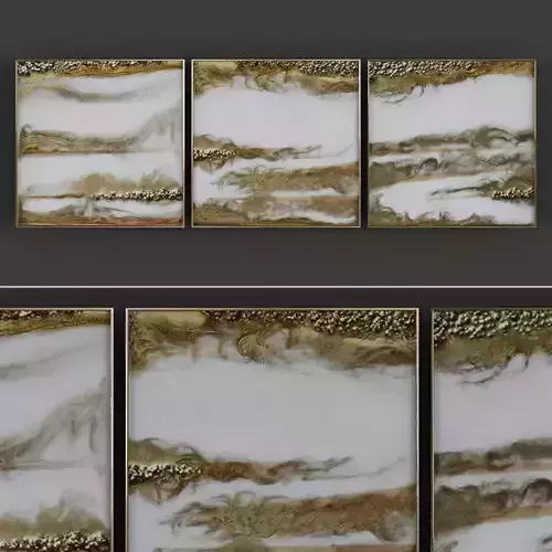 Picture Frames Low-poly 3D model