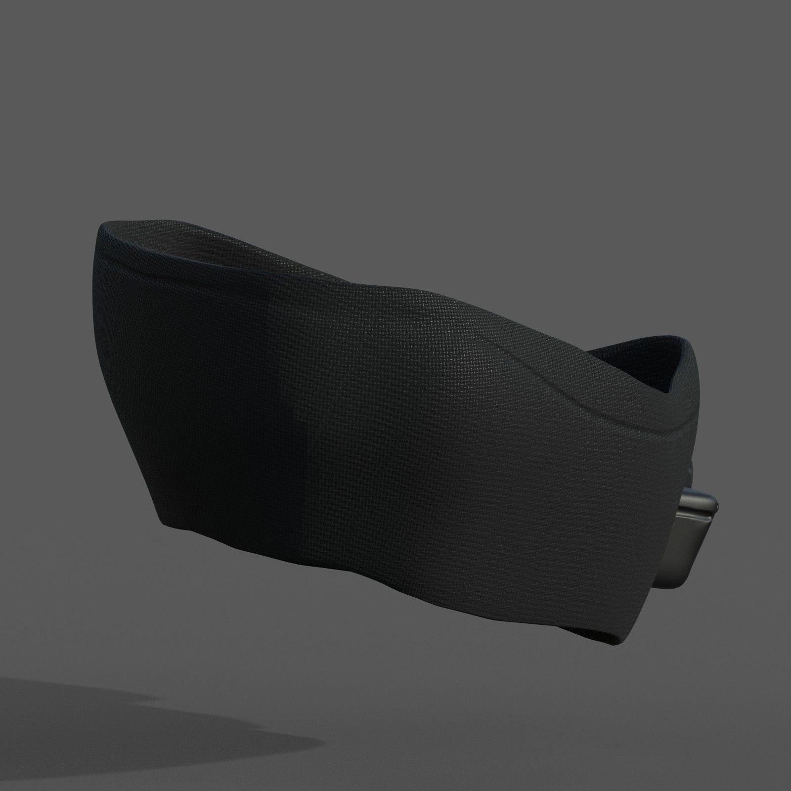 Gas mask respirator scifi futuristic ver 2 Low-poly 3D model_4