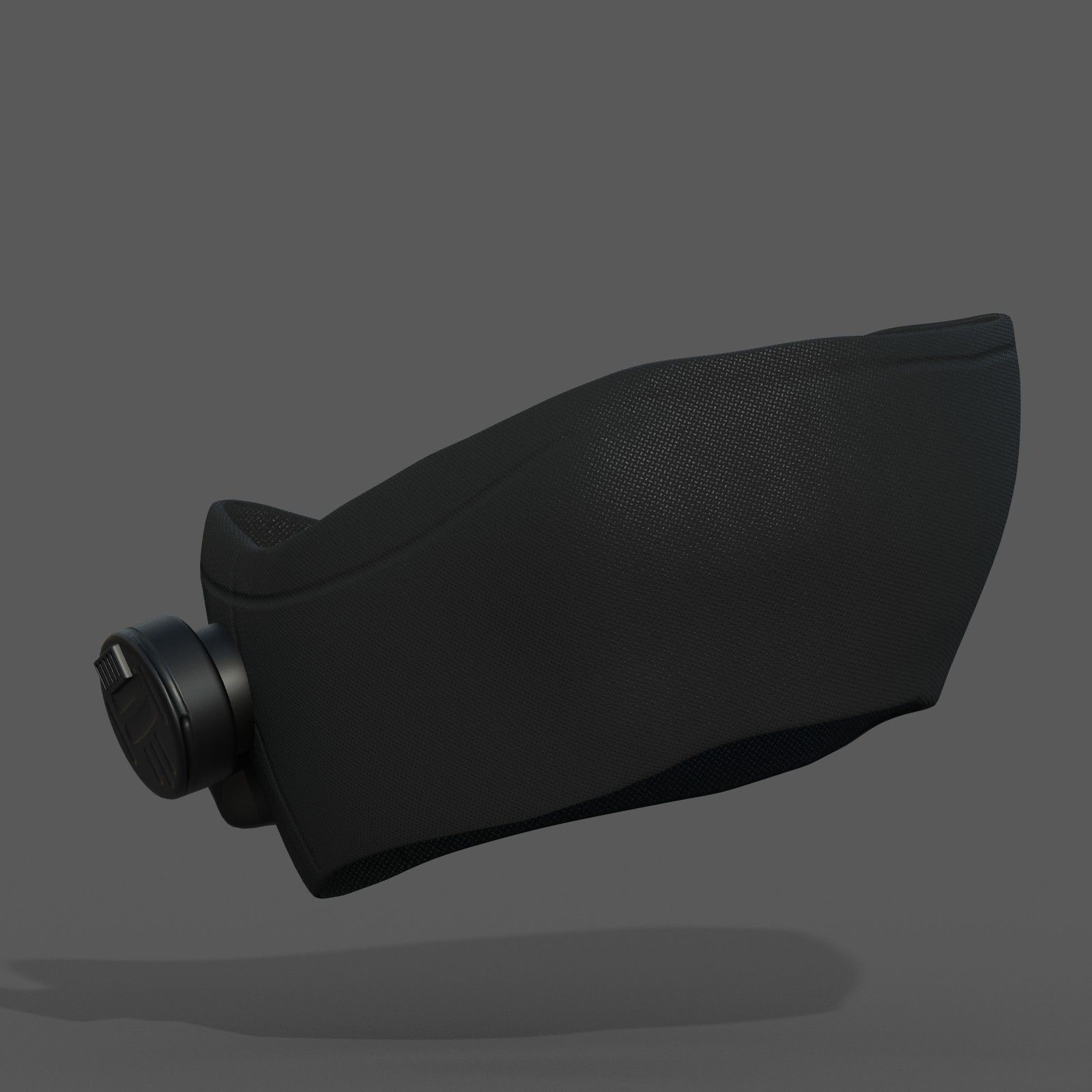 Gas mask respirator scifi futuristic ver 2 Low-poly 3D model_5