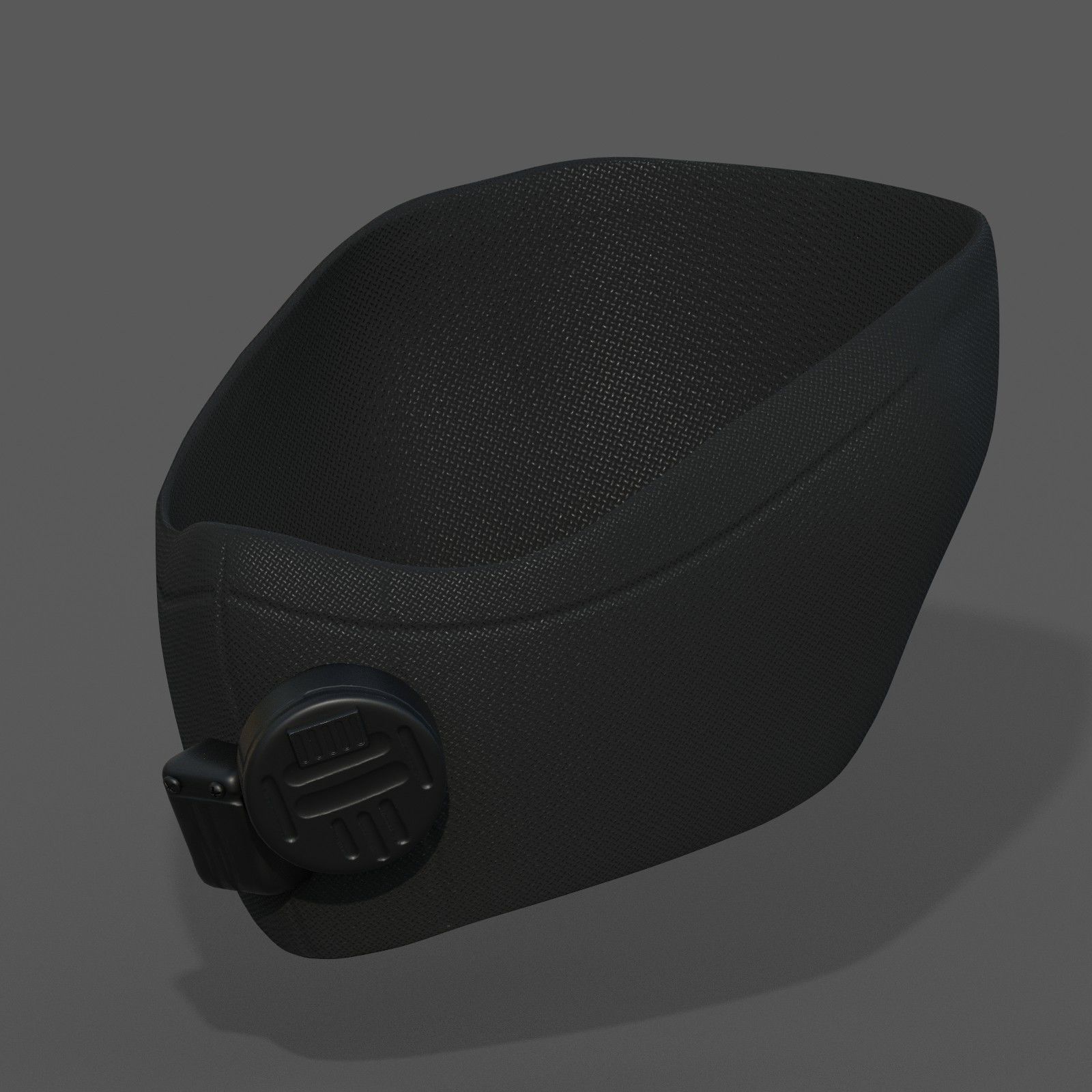 Gas mask respirator scifi futuristic ver 2 Low-poly 3D model_7