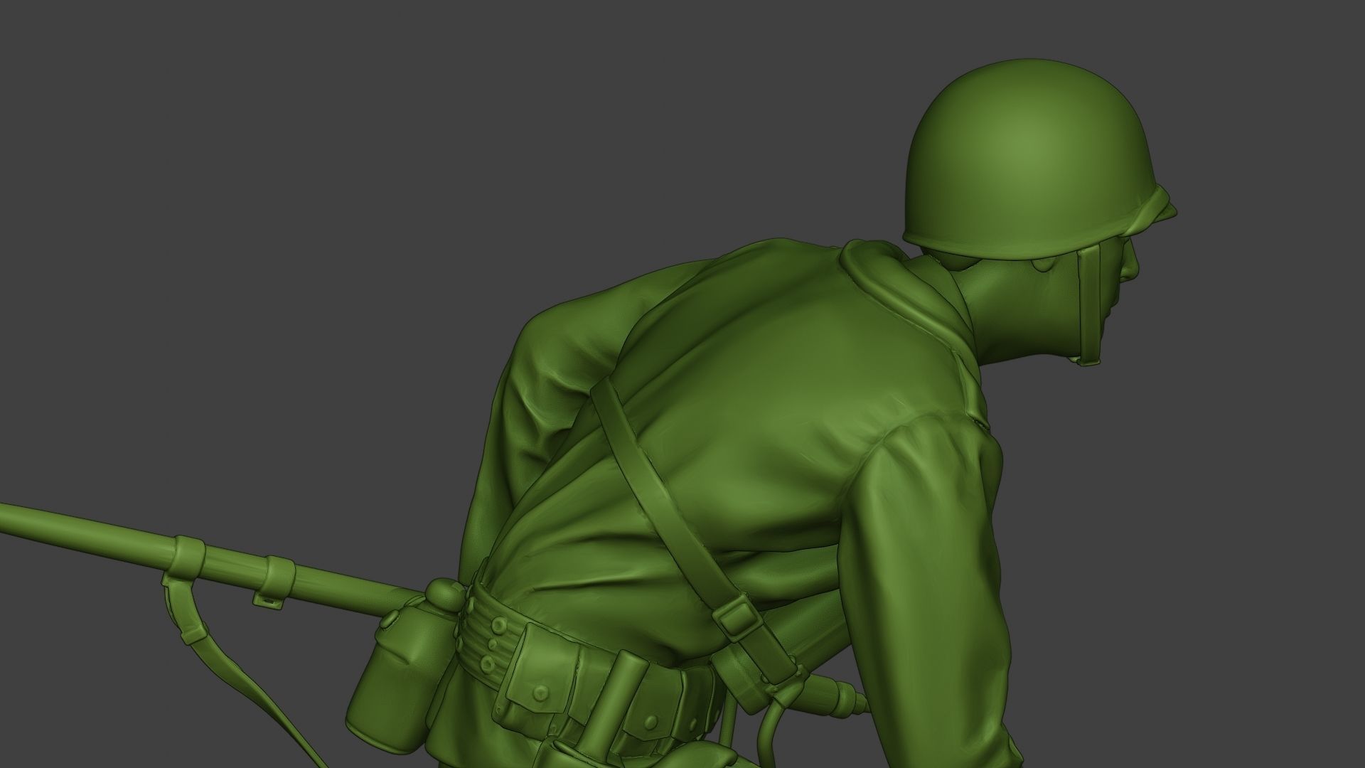 American engineer soldier ww2 Crouch A9 3D print model_19