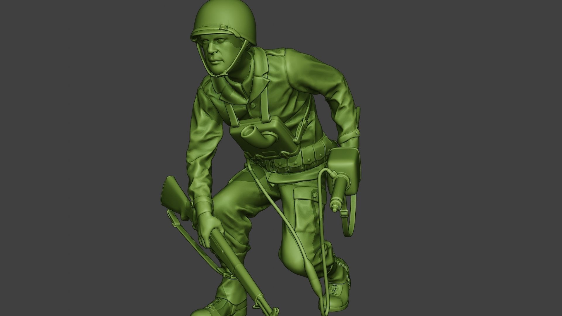 American engineer soldier ww2 Crouch A9 3D print model_26