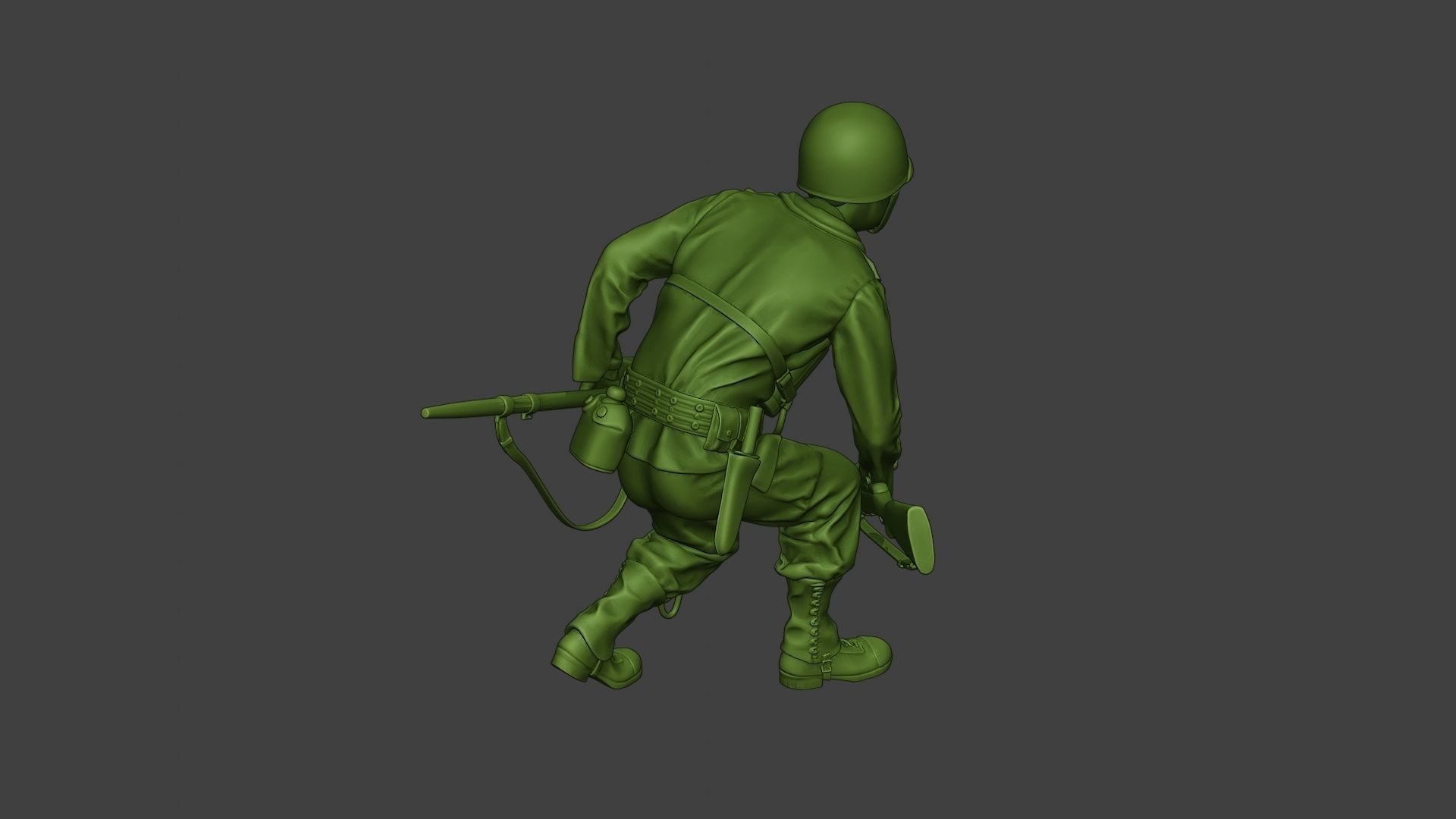 American engineer soldier ww2 Crouch A9 3D print model_31