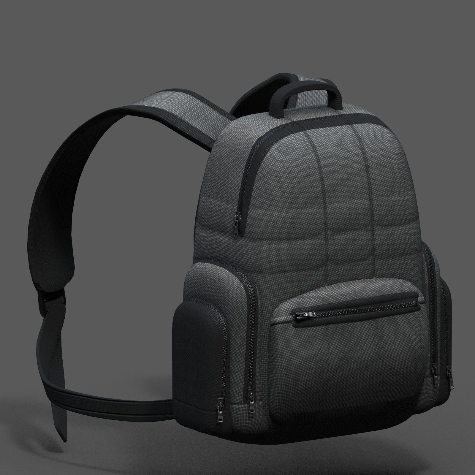Backpack bag baggage Color 3d low poly Low-poly Low-poly 3D model_4