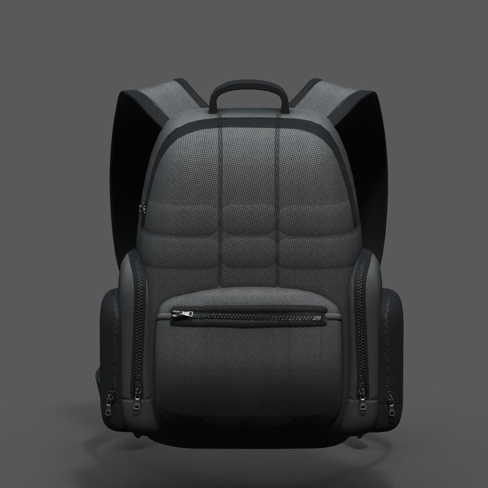 Backpack bag baggage Color 3d low poly Low-poly Low-poly 3D model_2