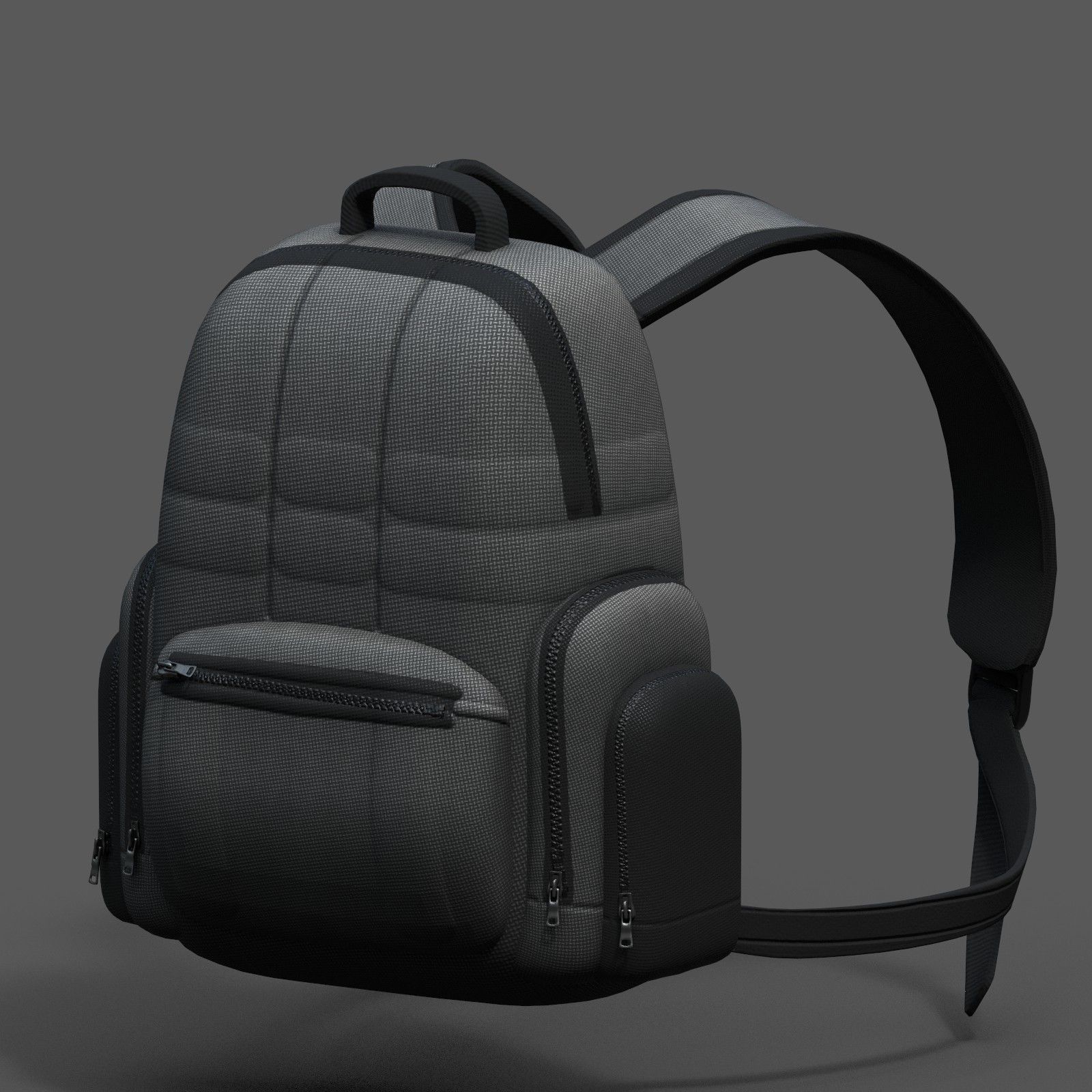 Backpack bag baggage Color 3d low poly Low-poly Low-poly 3D model_3