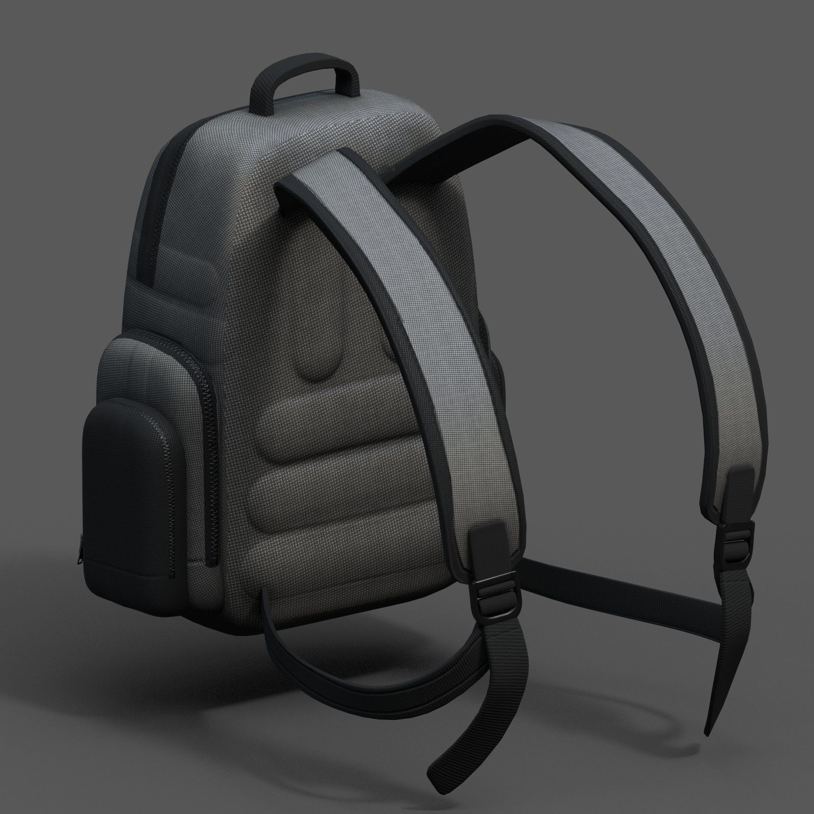 Backpack bag baggage Color 3d low poly Low-poly Low-poly 3D model_7