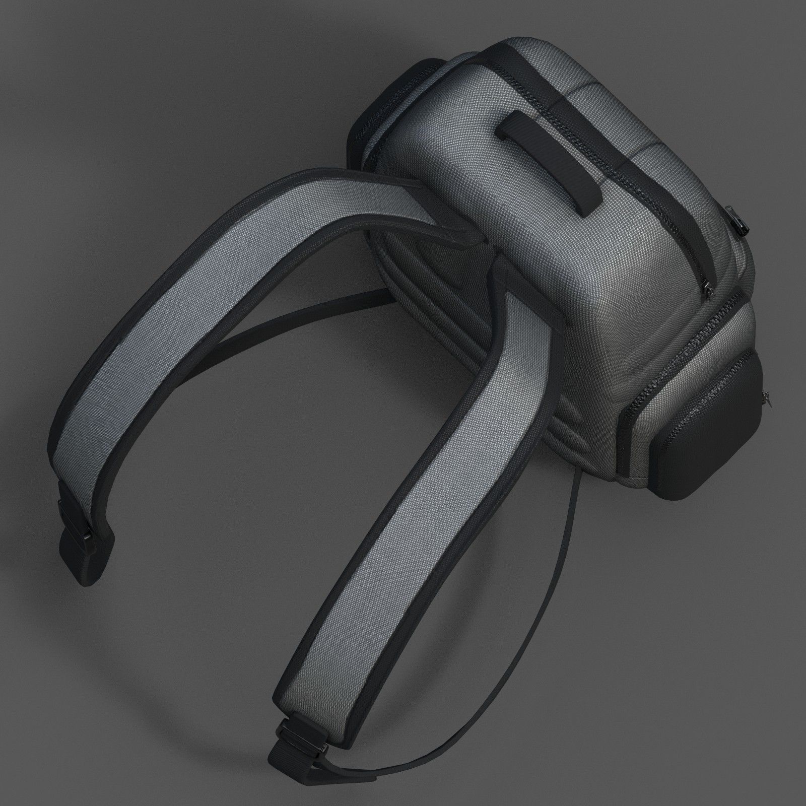 Backpack bag baggage Color 3d low poly Low-poly Low-poly 3D model_6