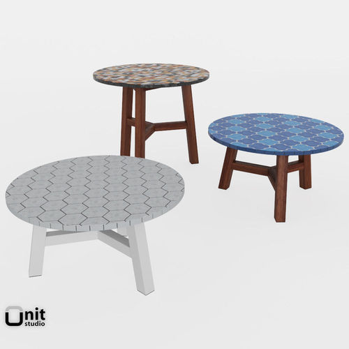 Mosaic Coffee Table by West Elm 3D model