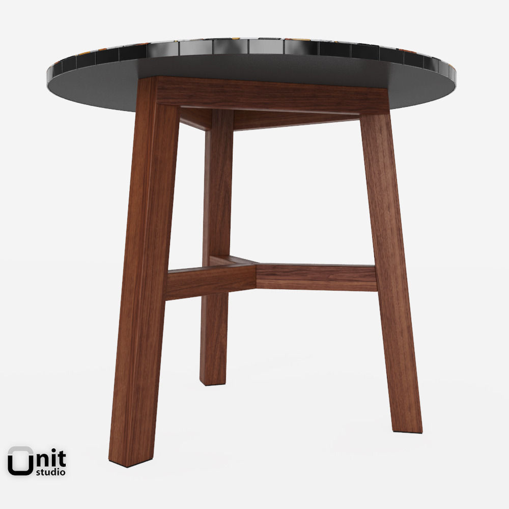 Mosaic Coffee Table by West Elm 3D model_8