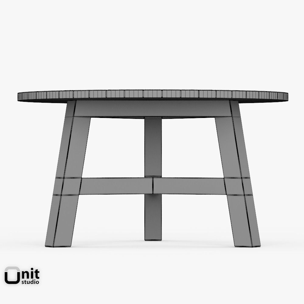 Mosaic Coffee Table by West Elm 3D model_14