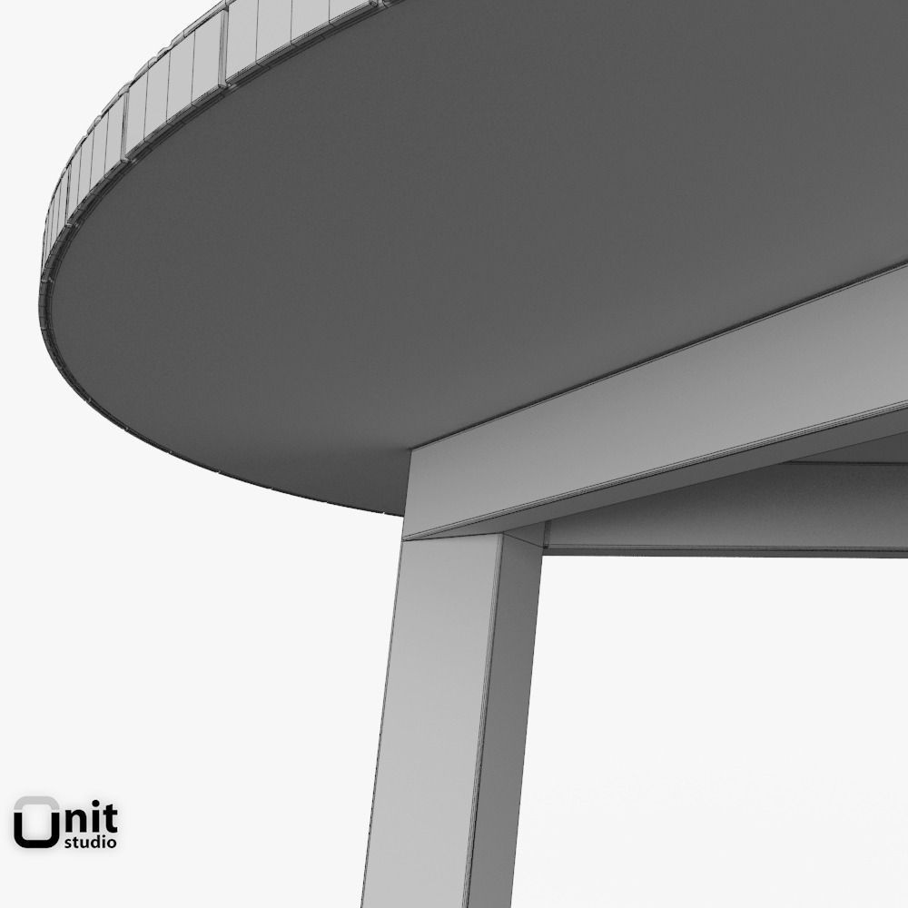 Mosaic Coffee Table by West Elm 3D model_13