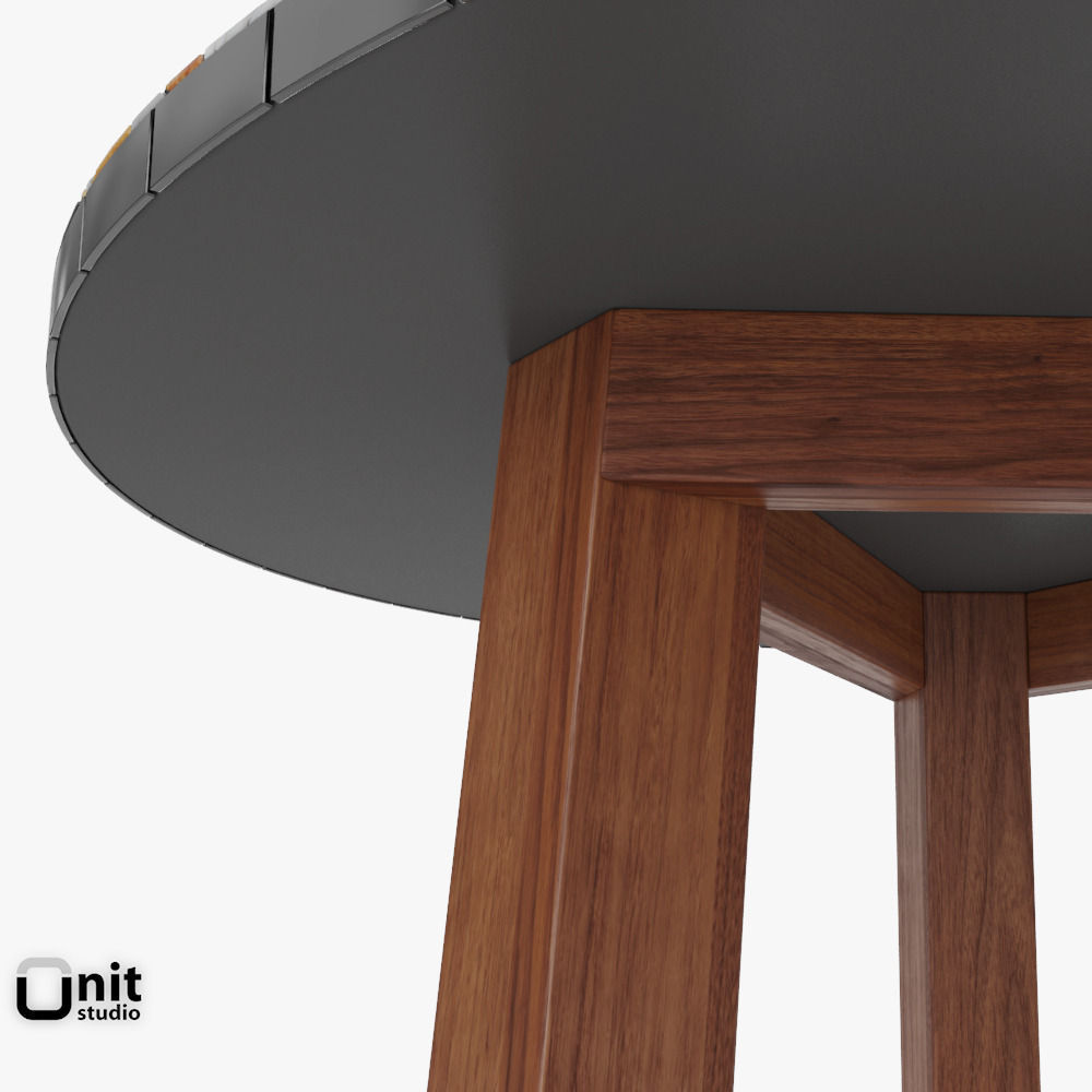 Mosaic Coffee Table by West Elm 3D model_7