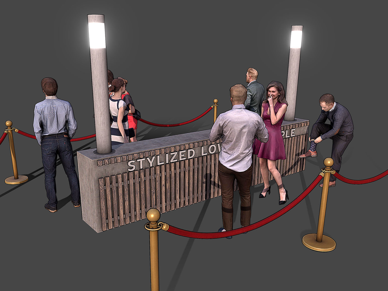 Stylized Lowpoly People Casual Pack Volume 5 Low-poly 3D model_5