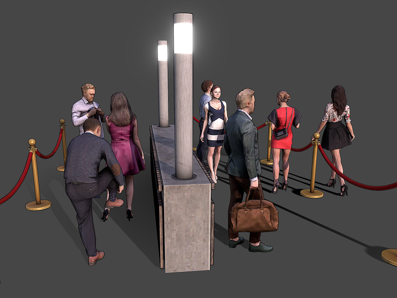 Stylized Lowpoly People Casual Pack Volume 5 Low-poly 3D model_4
