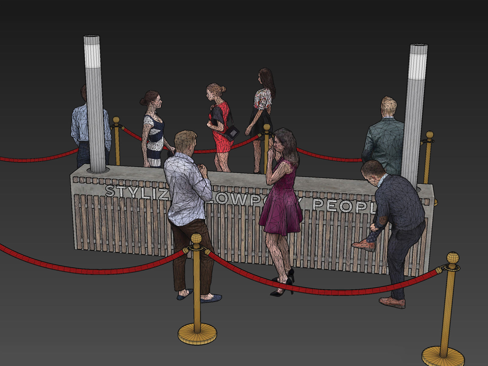 Stylized Lowpoly People Casual Pack Volume 5 Low-poly 3D model_8