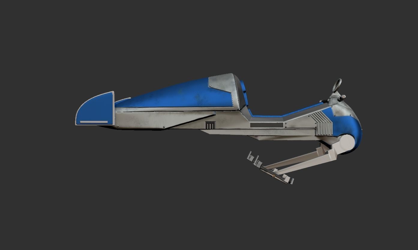 geonosian speeder  custom 3D print model_5